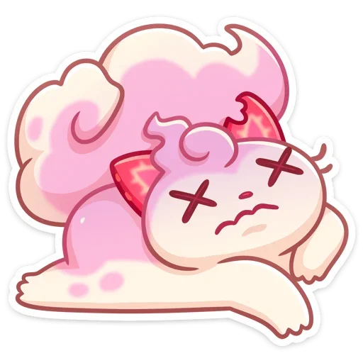 Sticker from the "Клубничка Душечка" sticker pack