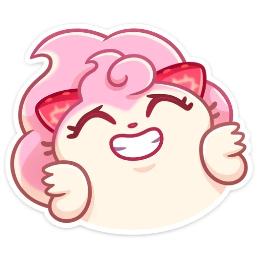 Sticker from the "Клубничка Душечка" sticker pack