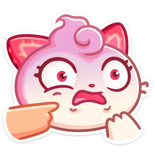 Sticker from the "Клубничка Душечка" sticker pack