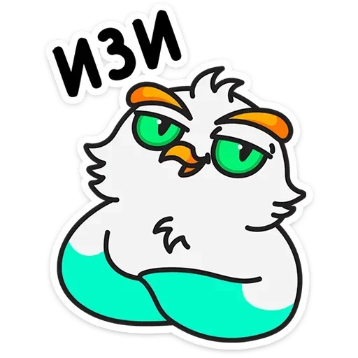 Sticker from the "Филин Марк" sticker pack