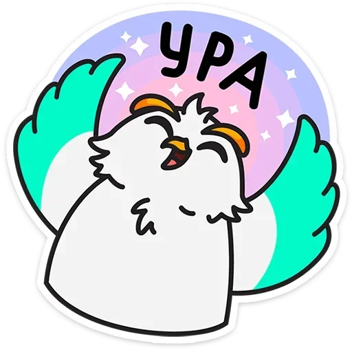 Sticker from the "Филин Марк" sticker pack