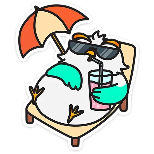 Sticker from the "Филин Марк" sticker pack