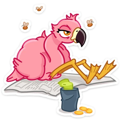 Sticker from the "Фламина" sticker pack