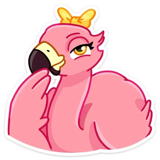 Sticker from the "Фламина" sticker pack