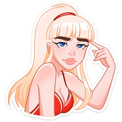 Sticker from the "Отдыхаем с Каталиной" sticker pack