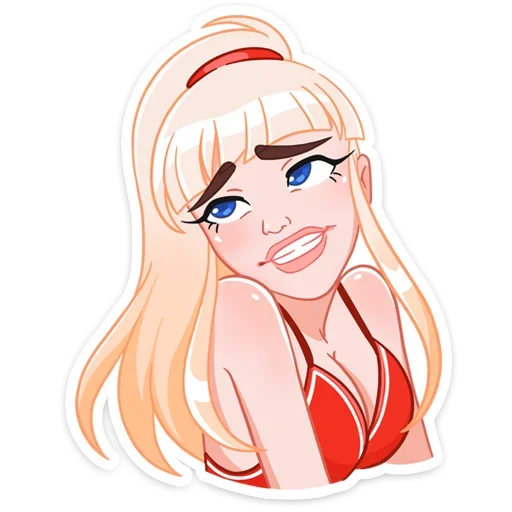 Sticker from the "Отдыхаем с Каталиной" sticker pack