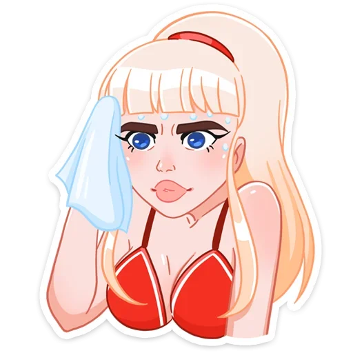 Sticker from the "Отдыхаем с Каталиной" sticker pack