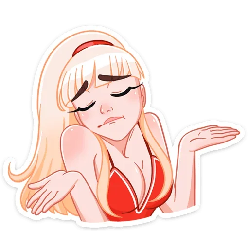 Sticker from the "Отдыхаем с Каталиной" sticker pack