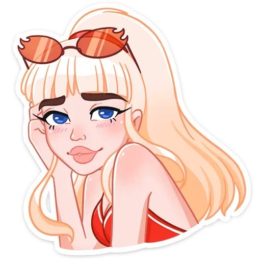 Sticker from the "Отдыхаем с Каталиной" sticker pack