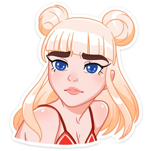 Sticker Отдыхаем с Каталиной