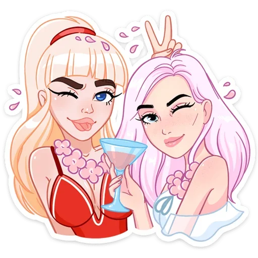 Sticker from the "Отдыхаем с Каталиной" sticker pack