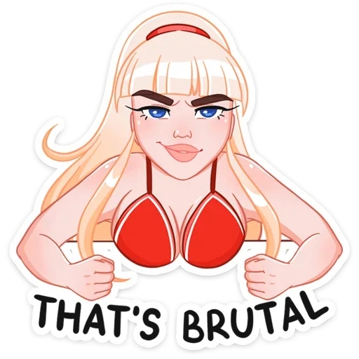 Sticker Отдыхаем с Каталиной