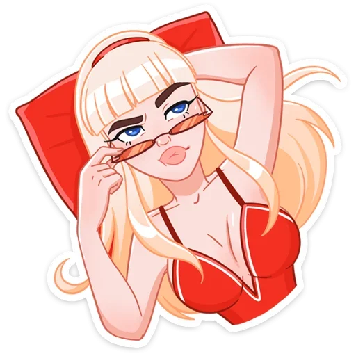 Sticker from the "Отдыхаем с Каталиной" sticker pack