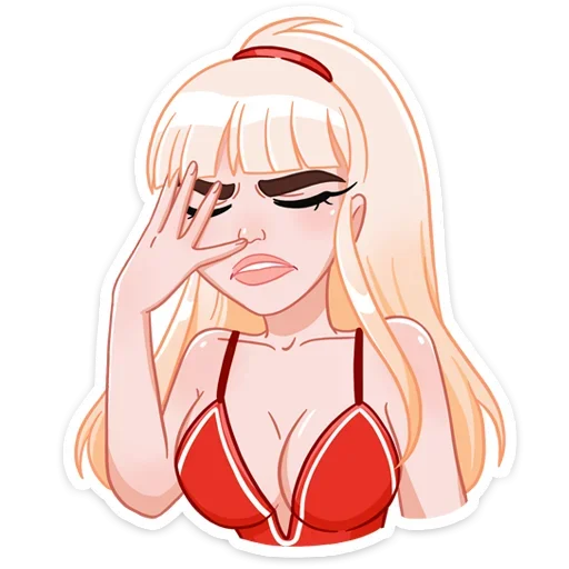 Sticker from the "Отдыхаем с Каталиной" sticker pack