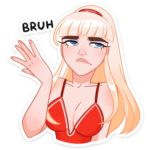 Sticker from the "Отдыхаем с Каталиной" sticker pack