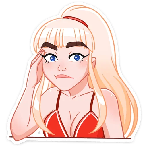 Sticker from the "Отдыхаем с Каталиной" sticker pack