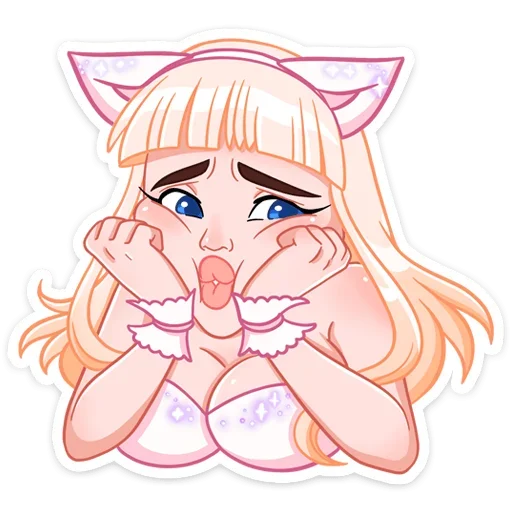 Sticker from the "Кошечка Каталина" sticker pack