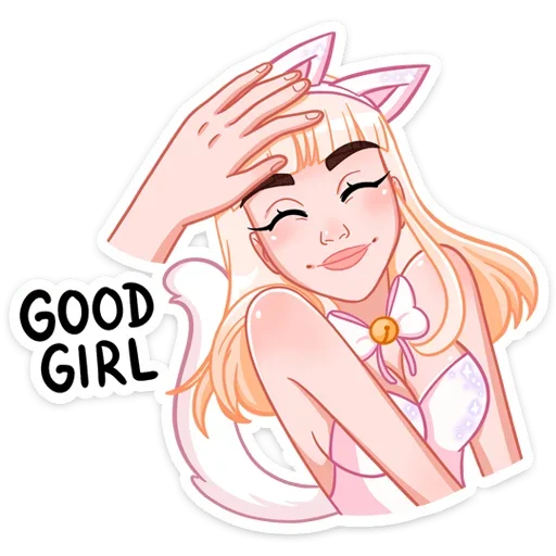 Sticker from the "Кошечка Каталина" sticker pack