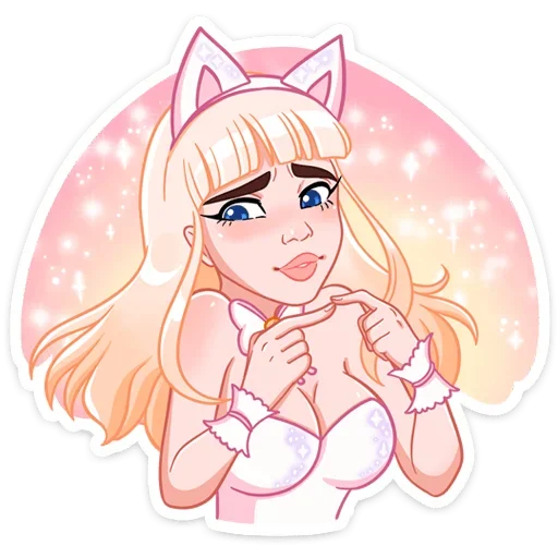 Sticker from the "Кошечка Каталина" sticker pack