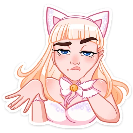 Sticker from the "Кошечка Каталина" sticker pack