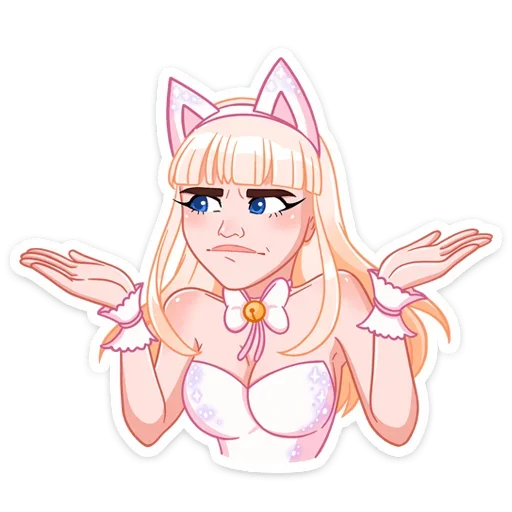 Sticker from the "Кошечка Каталина" sticker pack