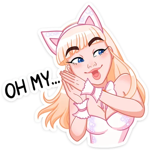 Sticker from the "Кошечка Каталина" sticker pack