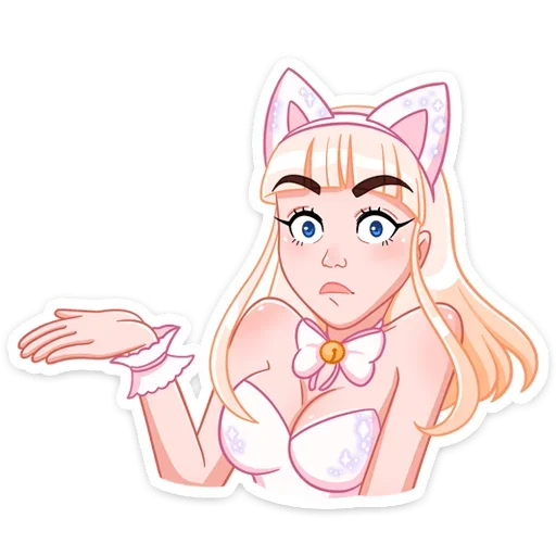 Sticker from the "Кошечка Каталина" sticker pack