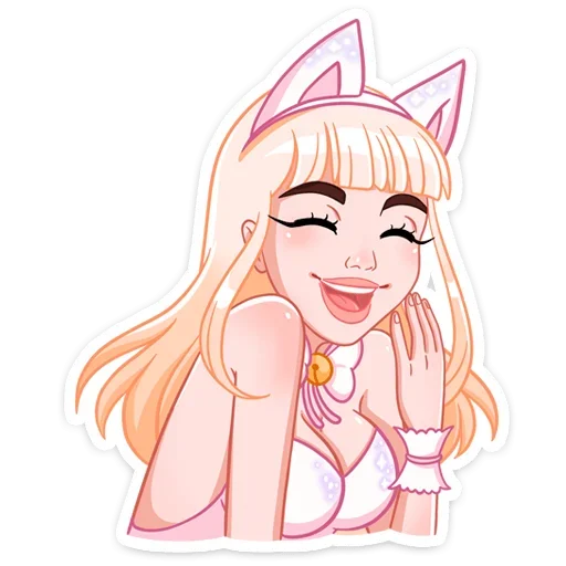 Sticker from the "Кошечка Каталина" sticker pack