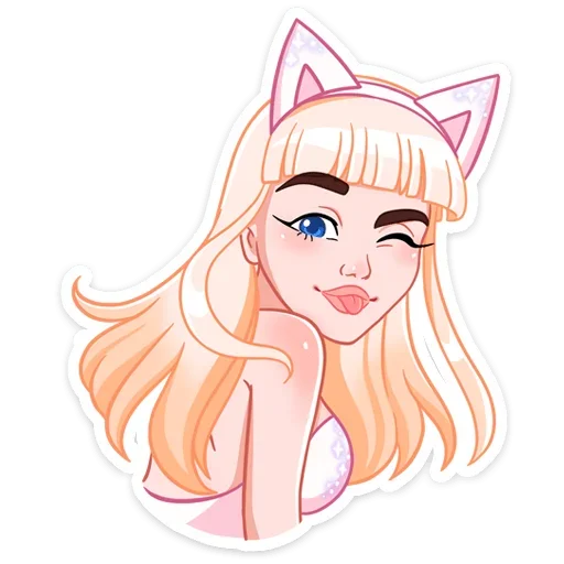 Sticker from the "Кошечка Каталина" sticker pack