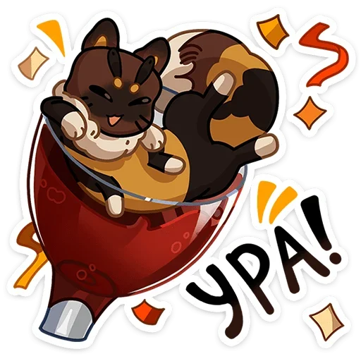 Sticker from the "Пуф" sticker pack