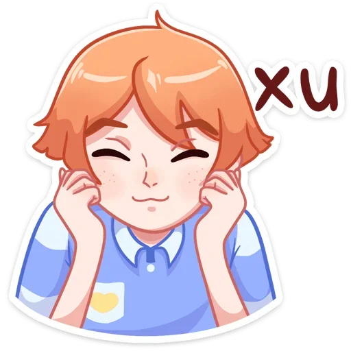 Sticker from the "Рыжик Феликс" sticker pack