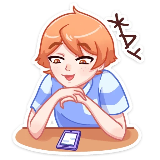 Sticker from the "Рыжик Феликс" sticker pack