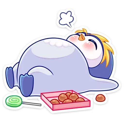 Sticker from the "Юки" sticker pack