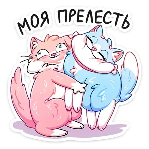 Sticker from the "Замурчательная парочка" sticker pack