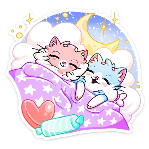 Sticker from the "Замурчательная парочка" sticker pack