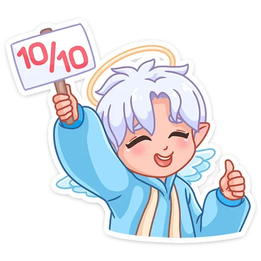 Sticker from the "Ангел-кун" sticker pack