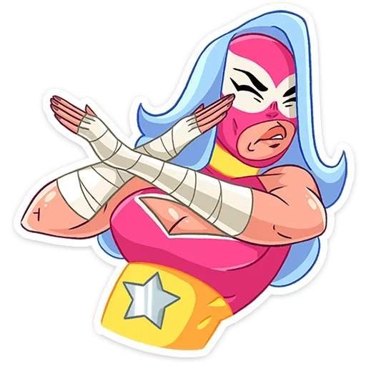 Sticker from the "Леди Сила" sticker pack