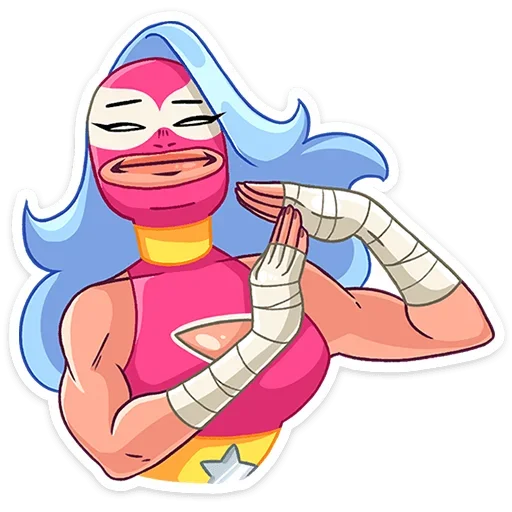 Sticker from the "Леди Сила" sticker pack