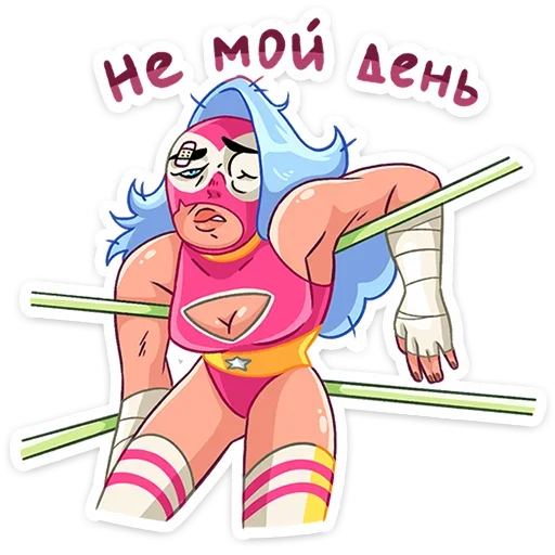 Sticker from the "Леди Сила" sticker pack