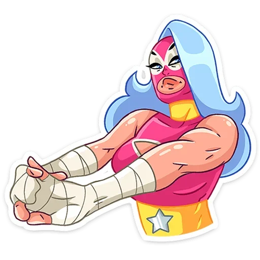 Sticker from the "Леди Сила" sticker pack