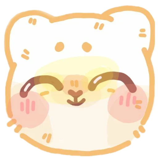 Sticker from the "colored emotions kittens" sticker pack