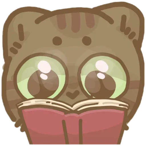 Sticker from the "colored emotions kittens" sticker pack