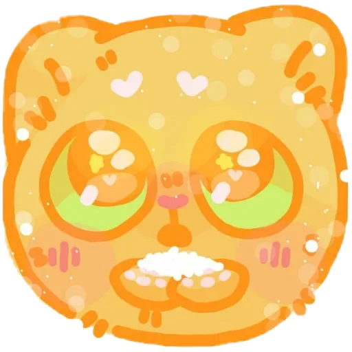 Sticker from the "colored emotions kittens" sticker pack