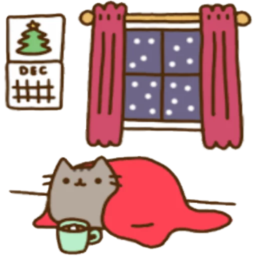 Sticker from the "Pusheen 2.0" sticker pack