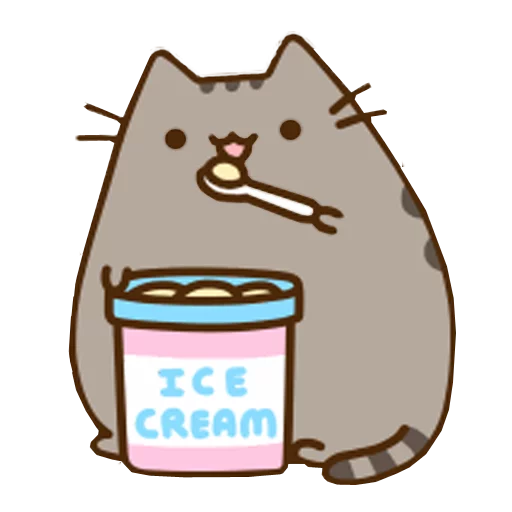 Sticker from the "Pusheen 2.0" sticker pack