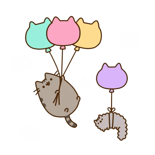 Sticker from the "Pusheen 2.0" sticker pack