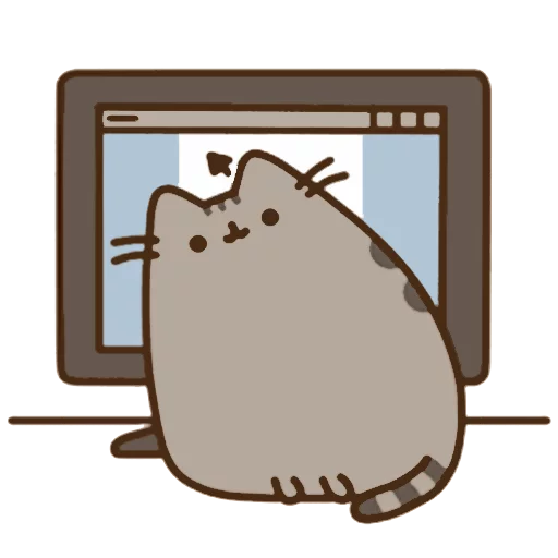 Стикер из набора "Pusheen 2.0"