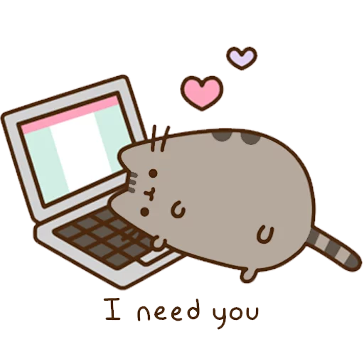 Sticker from the "Pusheen 2.0" sticker pack