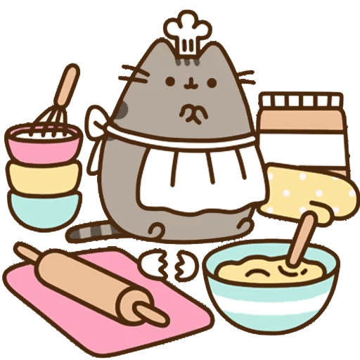 Sticker from the "Pusheen 2.0" sticker pack