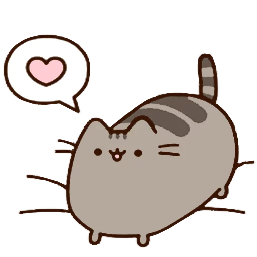 Sticker from the "Pusheen 2.0" sticker pack